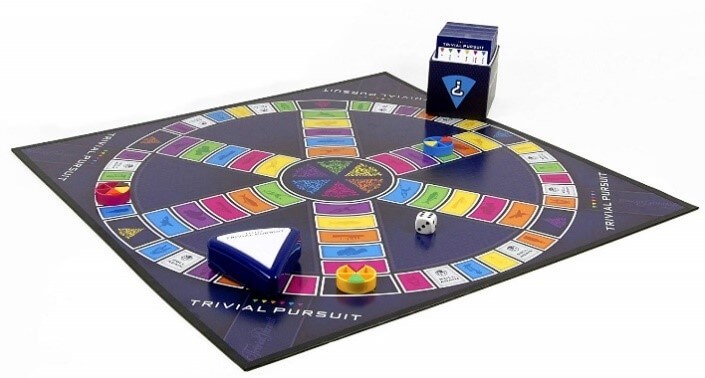 Plateau de jeu du Trivial Pursuit